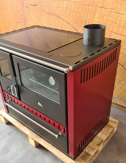 EEK A Premium-Küchenofen Holzherd GT Bordeaux !Cerankochfeld!+!Edelstahlbackfach!-Dauerbrandherd - 15kW – Bild 5