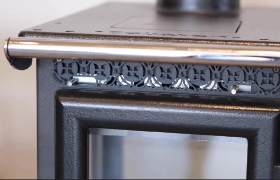 EEK A - Kleiner Dreischeiben-Kaminofen 304-3D Mit Herdplatte - 7,23 KW – Bild 5