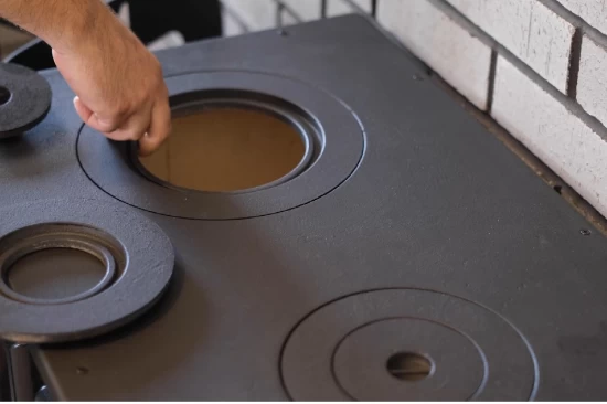 EEK A - Panorama-Holzherd Modell 214-3D BOX Mit 6,42kW - Viel Gusseisen! – Bild 4