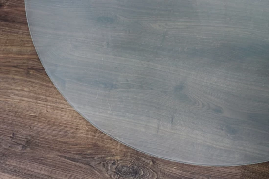 Kreis *Frosty* 90x90cm - Funkenschutzplatte Milchglas Kaminbodenplatte Glasplatte – Bild 4