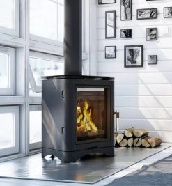 *EEK A - Guss-Kaminofen Kratki KOZA K5 Mit RRØ 130 Mm - 7 KW