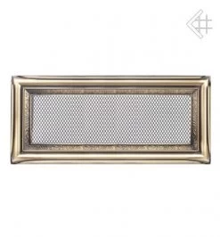 Retro-Lüftungsgitter, 11x32cm, Messing-brüniert