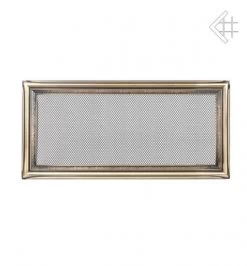 Retro-Lüftungsgitter, 17x37cm, Messing-brüniert