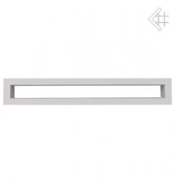 Lüftungsgitter, Luftschlitz Offen, 6x60cm, Weiß