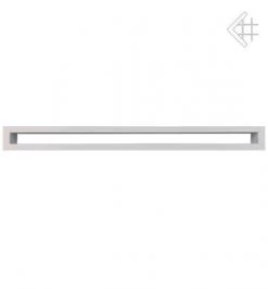 Lüftungsgitter, Luftschlitz Offen, 6x100cm, Weiß