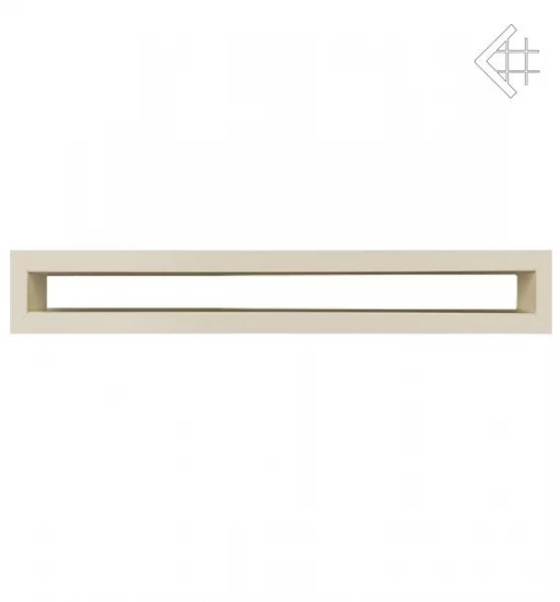 Lüftungsgitter, Luftschlitz Offen, 6x60cm, Creme