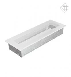 Kamin-Lüftungsgitter, 11x32cm Weiß