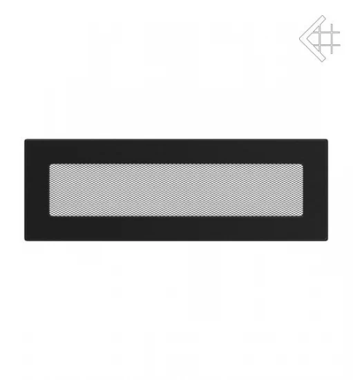 Kamin-Lüftungsgitter, 11x32cm Schwarz – Bild 2