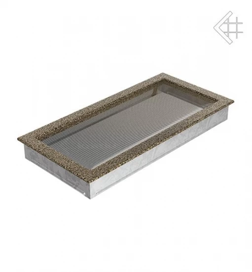 Kamin-Lüftungsgitter, 22x45cm Schwarz/gold