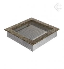 Kamin-Lüftungsgitter, 22x22cm Schwarz/gold