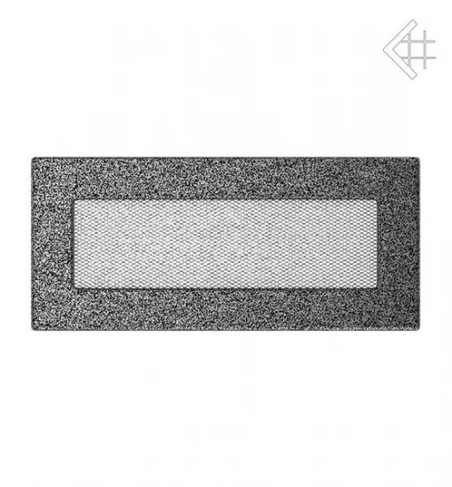 Kamin-Lüftungsgitter, 11x24cm Schwarz/silber – Bild 2