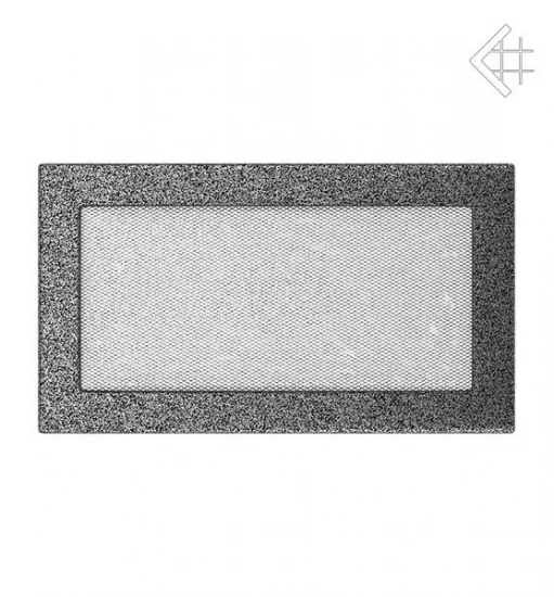 Kamin-Lüftungsgitter, 17x30cm Schwarz/silber – Bild 2