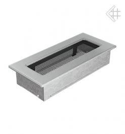 Luxus-Lüftungsgitter, 11x24cm, Edelstahl Gebürstet