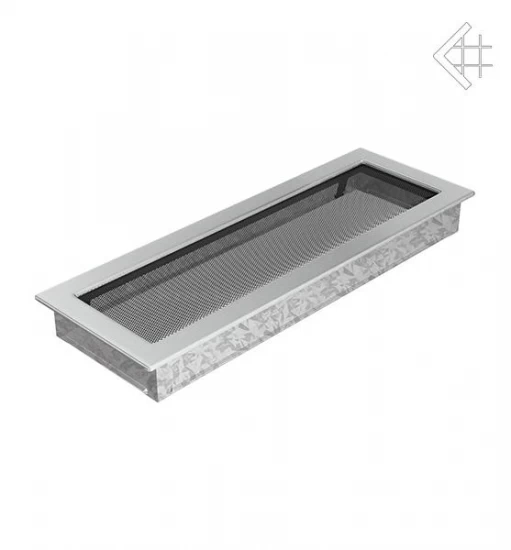 Luxus-Lüftungsgitter, 17x49cm, Edelstahl Gebürstet