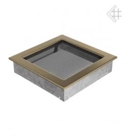 Lüftungsgitter, 22x22cm, Golden-matt