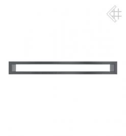 Lüftungsgitter, Luftschlitz Offen, 6x60cm, Graphit