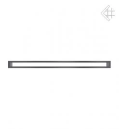 Lüftungsgitter, Luftschlitz Offen, 6x100cm, Graphit