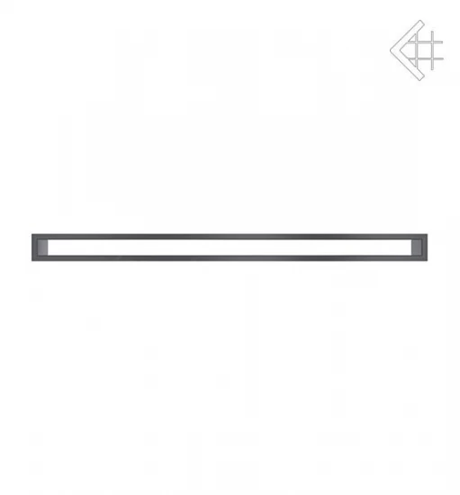 Lüftungsgitter, Luftschlitz Offen, 6x100cm, Graphit