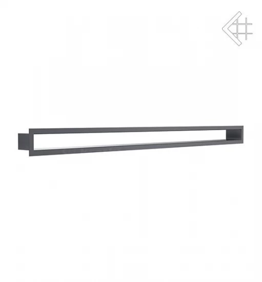 Lüftungsgitter, Luftschlitz Offen, 6x100cm, Graphit – Bild 2