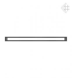 Lüftungsgitter, Luftschlitz Offen, 6x100cm, Schwarz