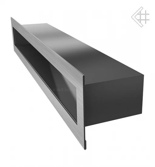 Lüftungsgitter, Luftschlitz Offen, 6x40cm, Edelstahl Gebürstet – Bild 3