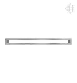 Lüftungsgitter, Luftschlitz Offen, 6x80cm, Edelstahl Gebürstet