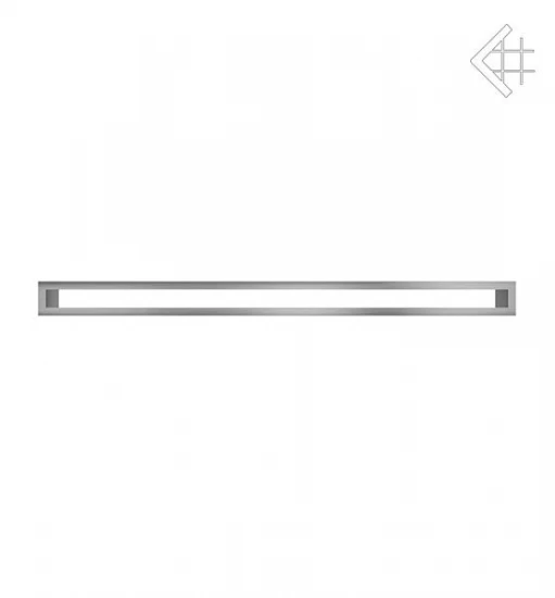 Lüftungsgitter, Luftschlitz Offen, 6x100cm, Edelstahl Gebürstet