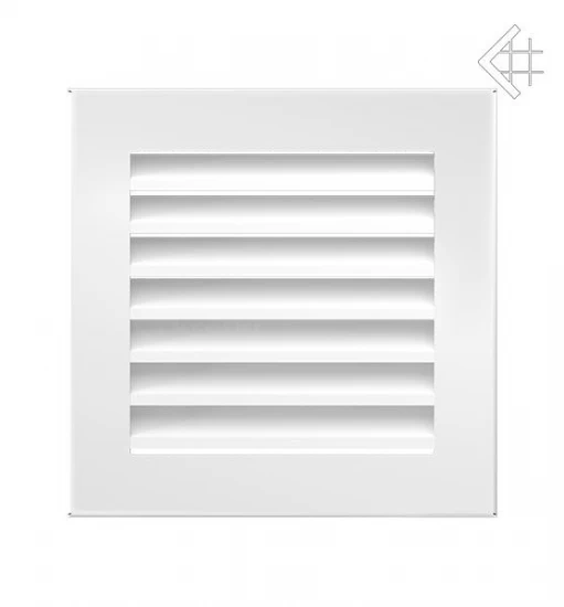 Luftgitter, Lamellen Feststehend, 17x17cm, Weiß – Bild 2