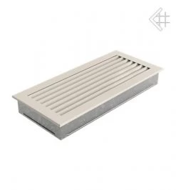 Luftgitter, Lamellen Feststehend, 17x37cm, Creme