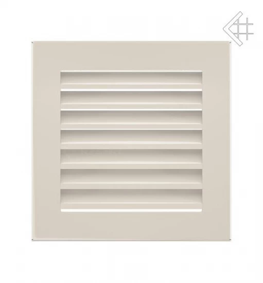 Luftgitter, Lamellen Feststehend, 17x17cm, Creme – Bild 2