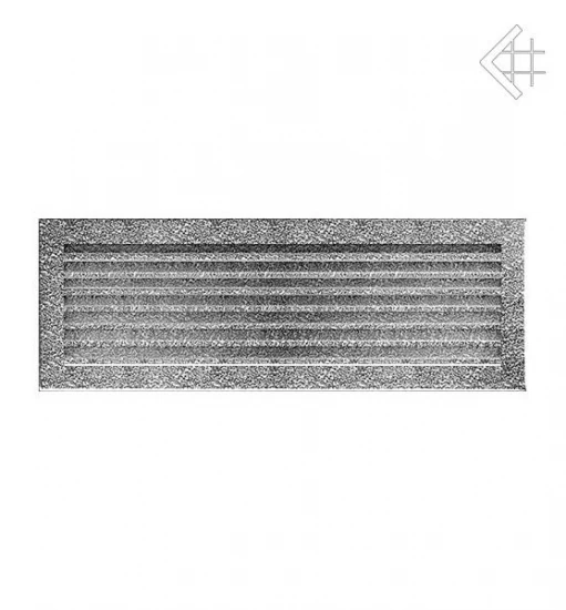 Luftgitter, Lamellen Feststehend, 17x49cm, Schwarz/silber – Bild 2