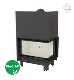 *EEK A+ Eck-Kamineinsatz Kratki MBO/P/BS/G 15 Schiebetür, Seitenscheibe Rechts - 15 KW