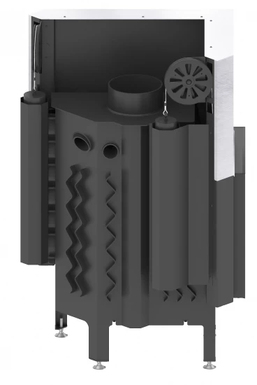 EEK A+ - Eck-Kamineinsatz HITZE Albero AL11LG.H DECO Mit Schiebetür, Seitenglas Links -11kW – Bild 3