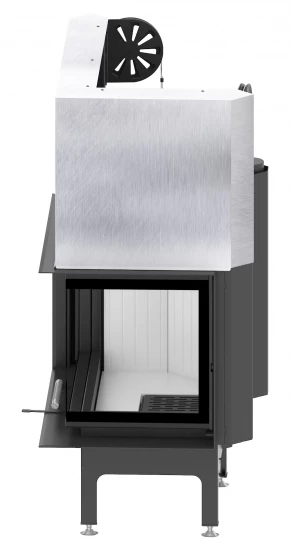 EEK A+ - Eck-Kamineinsatz HITZE Albero AL14RG.H DECO Mit Schiebetür, Seitenglas Rechts -14kW – Bild 2