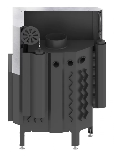 EEK A+ - Eck-Kamineinsatz HITZE Albero AL14RG.H DECO Mit Schiebetür, Seitenglas Rechts -14kW – Bild 3