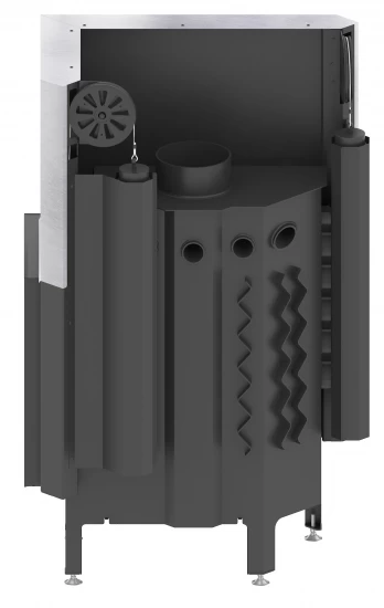 EEK A+ - Eck-Kamineinsatz HITZE Albero AL16RG.H DECO Mit Schiebetür, Seitenglas Rechts -16kW – Bild 4