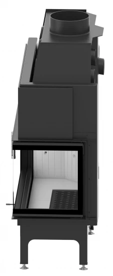 EEK A+ - Eck-Kamineinsatz HITZE Albero AL19R.H DECO Mit Seitenglas Rechts -19kW – Bild 5