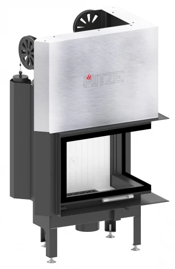 EEK A - Eck-Kamineinsatz HITZE Albero AL9RG.H DECO Mit Schiebetür, Rechts -9kW – Bild 3