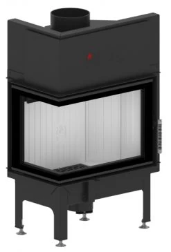 EEK A - Eck-Kamineinsatz HITZE Albero AL9L.H DECO Mit Seitenglas Links -9kW