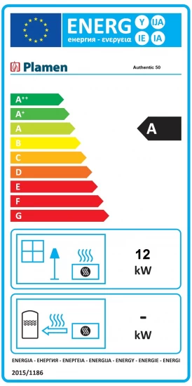 EEK A Design-Gusskaminofen Plamen Authentic 50 Herdplatte, Ext. Zuluft- 12kW – Bild 3