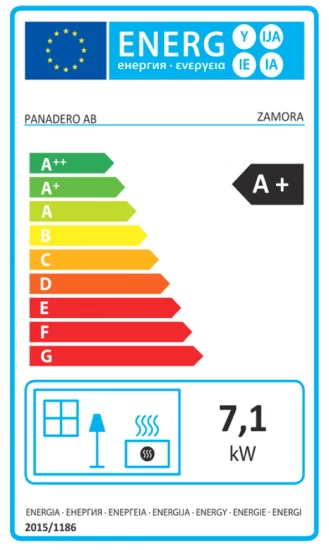 EEK A+ Kaminofen Mit Backfach Panadero ZAMORA - 7,1kW â Bild 2