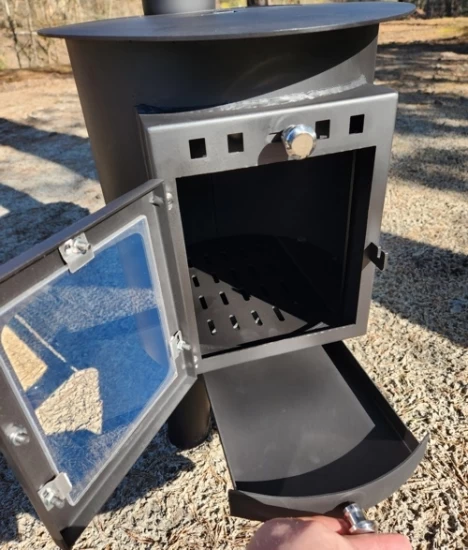 Gartenofen "OLE" Mit Herdplatte, Zeltofen, Terrassenofen, Camping, Outdoor-Kamin, Krisenofen – Bild 5