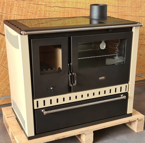 EEK A Premium-Küchenofen Holzherd GT Mit !Cerankochfeld!+!Edelstahlbackfach!-Dauerbrandherd - 15kW – Bild 2