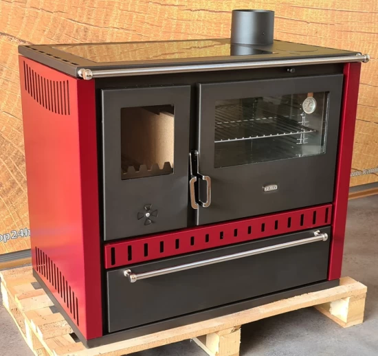 EEK A Premium-Küchenofen Holzherd GT Bordeaux !Cerankochfeld!+!Edelstahlbackfach!-Dauerbrandherd - 15kW – Bild 2