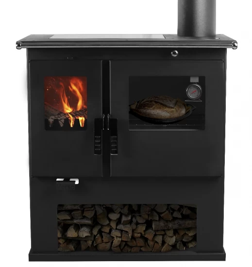 EEK A+ Premium-Holzherd, Beistellherd CS INOX Rechts (Cerankochfeld + Edelstahlbackfach) -7,7 KW – Bild 3