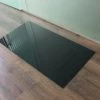 Saisonplatte Quadrat 70x70cm Glas Schwarz - Kamin-Vorlegeplatte Funkenschutzplatte Kaminbodenplatte Glasplatte