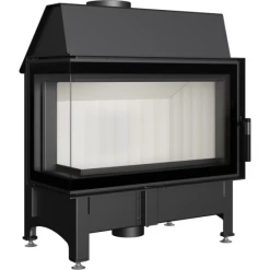 *EEK A - Eck-Kamineinsatz Kratki ZIBI/L/BS/DECO Rahmenlos - BIMSCHV II - 11kW