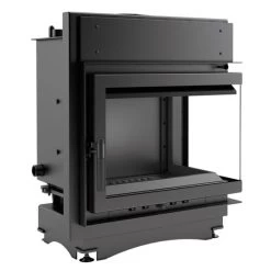 *EEK A+ Wasserführender Eck-Kamineinsatz Kratki MAJA/PW/BP/12/BS/W Seitenscheibe Rechts + BIMSCHV II