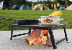 Faltbarer Outdoor-Rost / Kochen & Braten über Lagerfeuer Oder Feuerschale!