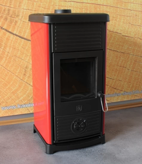 EEK A+ Kaminofen Plamen Maestral N Mit Herdplatte, Rot - 6,5kW – Bild 9